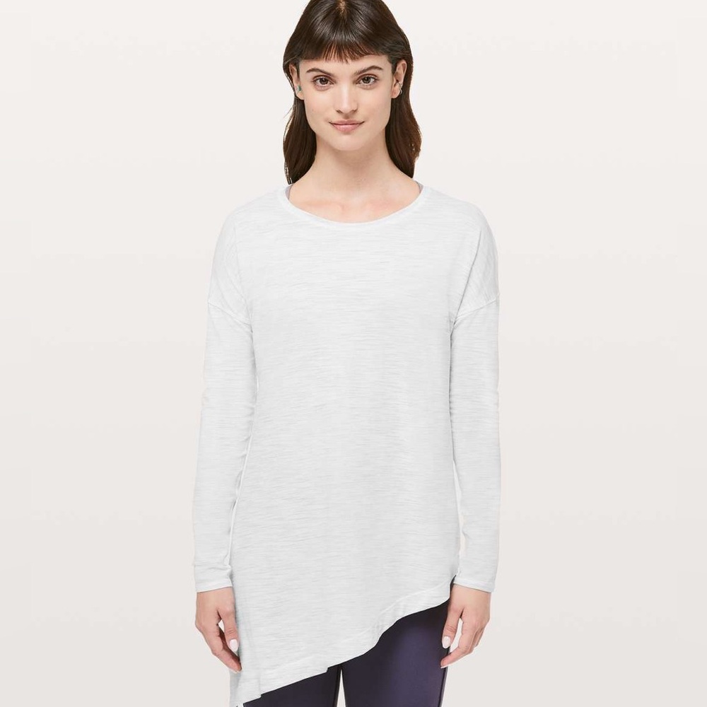 Lululemon Long Sleeve Women’s Top In Gray Size 2 New Yoga Athletic Casual - Picture 4 of 10
